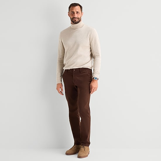 St. John's Bay Interlock Mens Long Sleeve Classic Fit Turtleneck