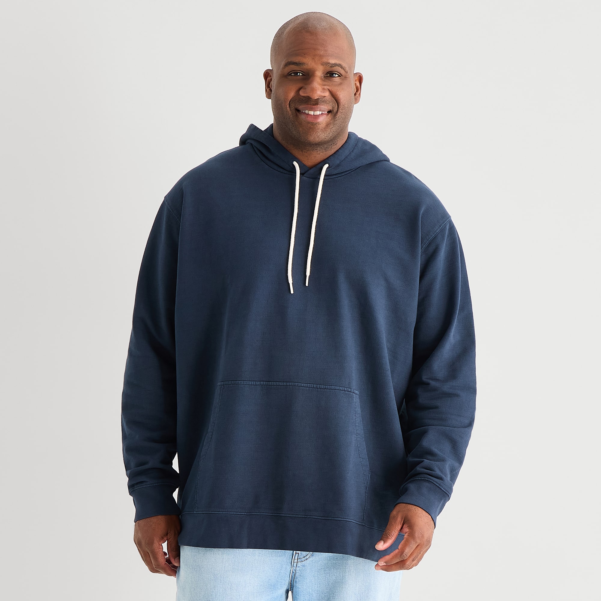 mutual weave Mens Long Sleeve Big and Tall Hoodie