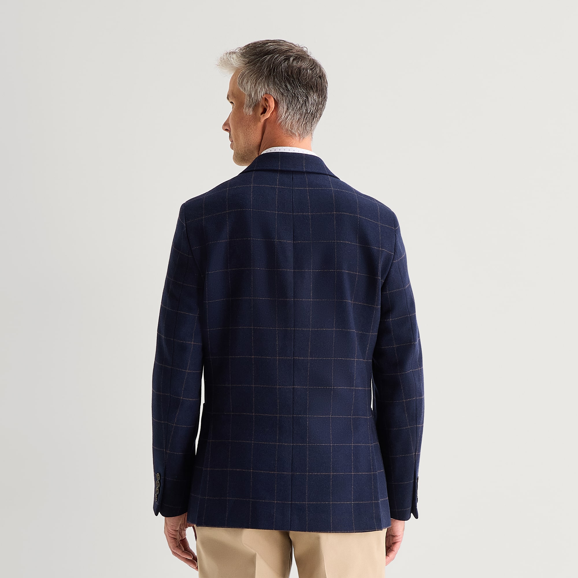 Stafford Window Plaid Mens Plaid Classic Fit Sport Coat