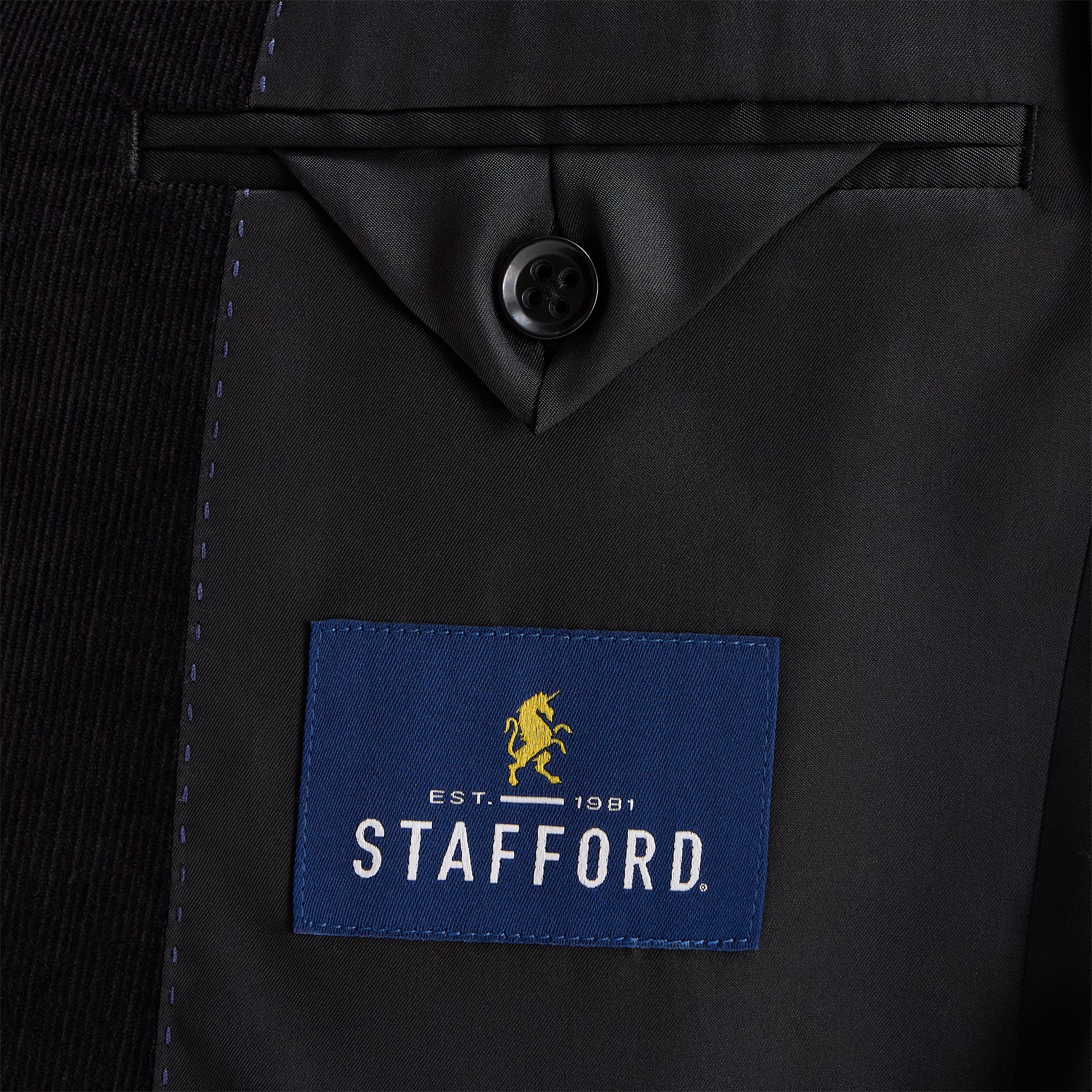 Stafford Corduroy Mens Classic Fit Sport Coat