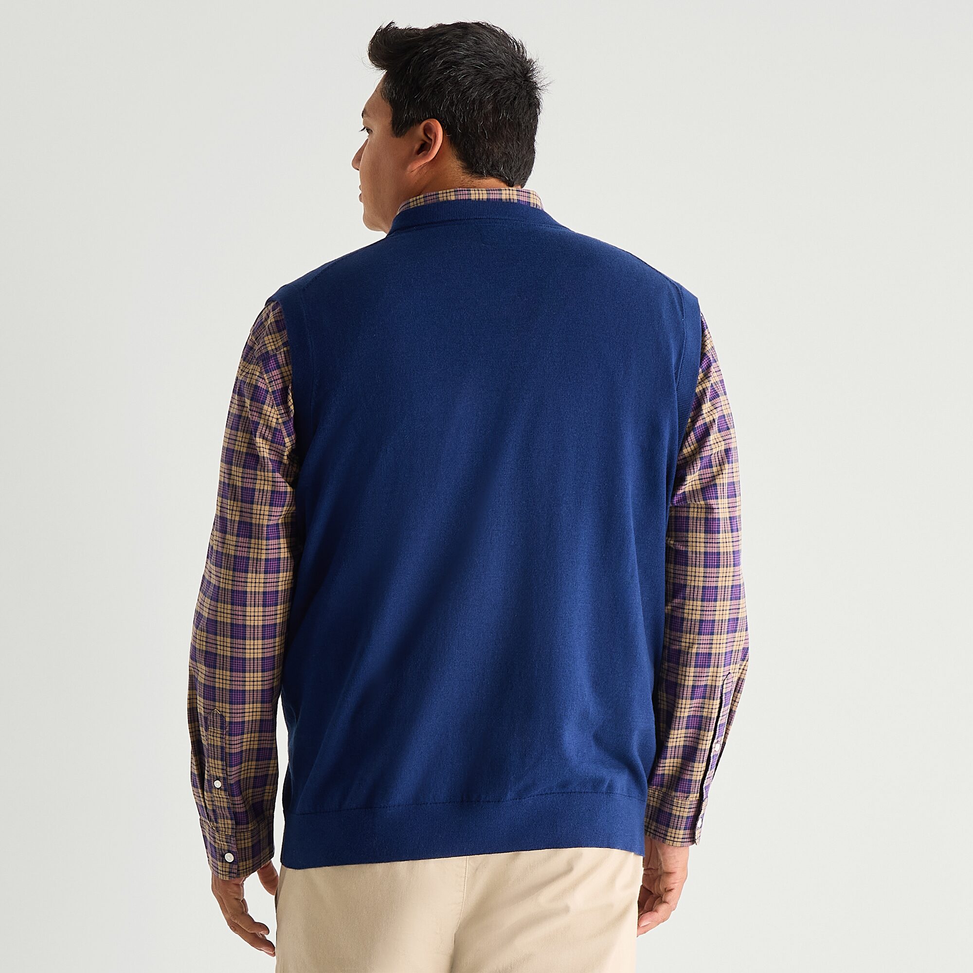 St. John's Bay Fine Gauge Mens V Neck Big and Tall Sweater Vest