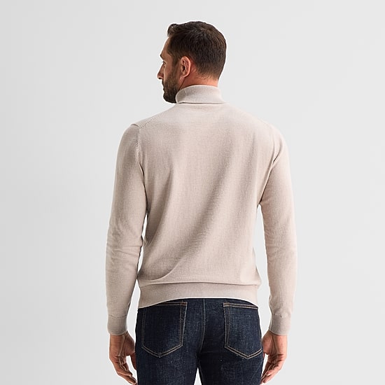 Stafford Mens Long Sleeve Regular Fit Turtleneck
