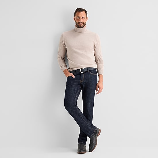 Stafford Mens Long Sleeve Regular Fit Turtleneck