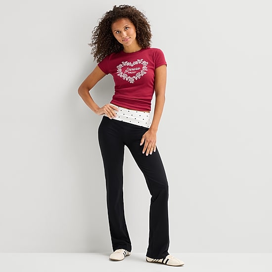 Arizona Womens Juniors Bootcut Lounge Pant