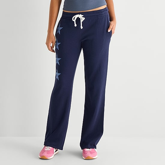 Arizona Womens Juniors Bootcut Sweatpant