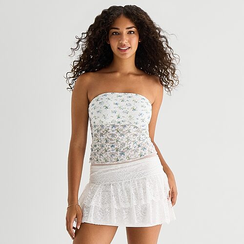 Forever 21 Womens Tube Top In White