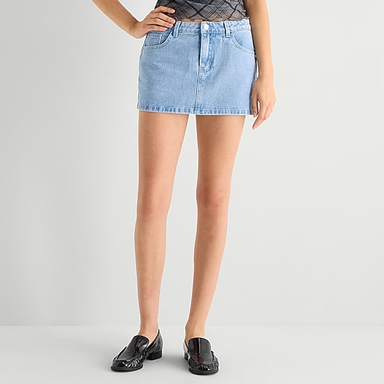 Forever 21 Womens Juniors Mini Denim Skirt