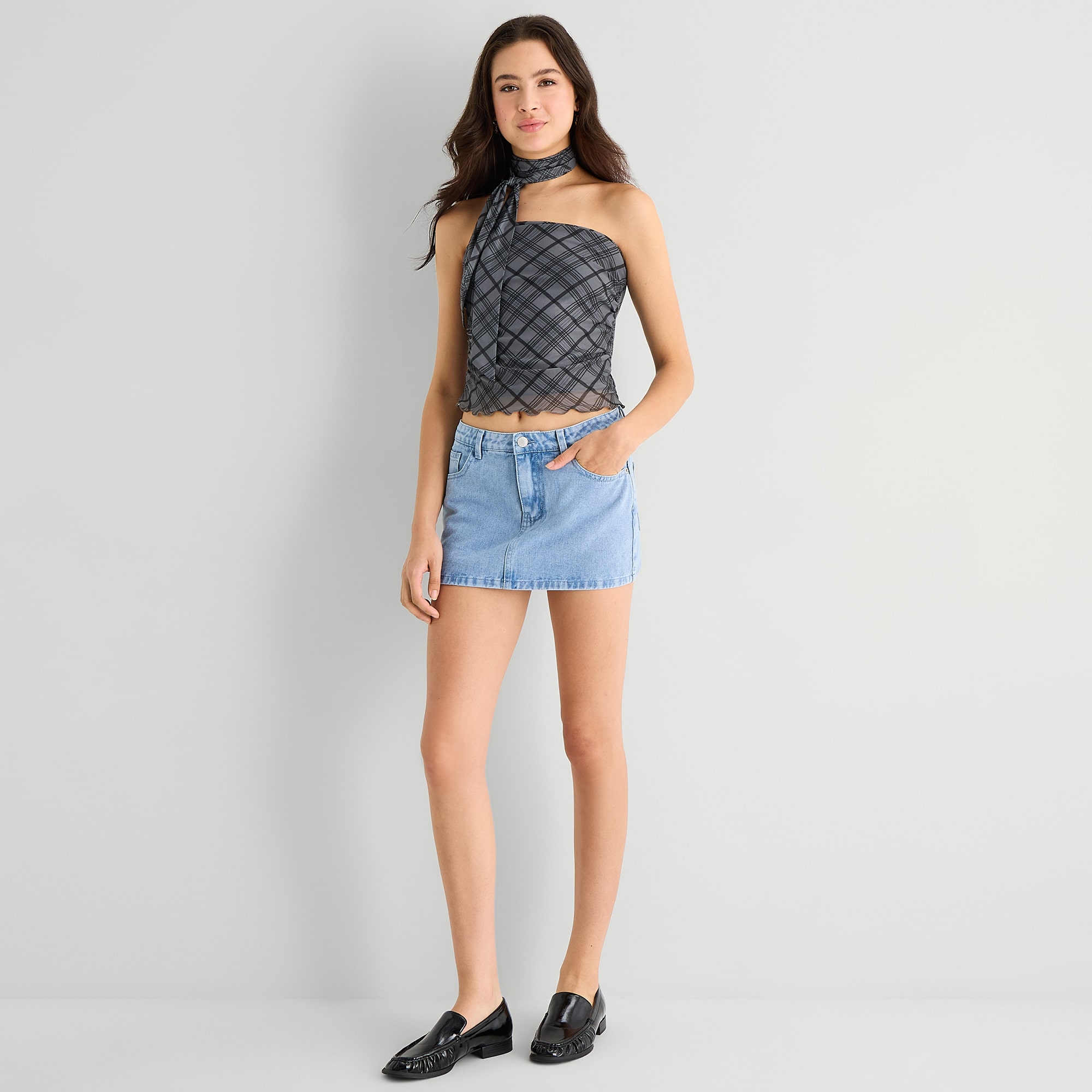 Forever 21 Womens Juniors Mini Denim Skirt