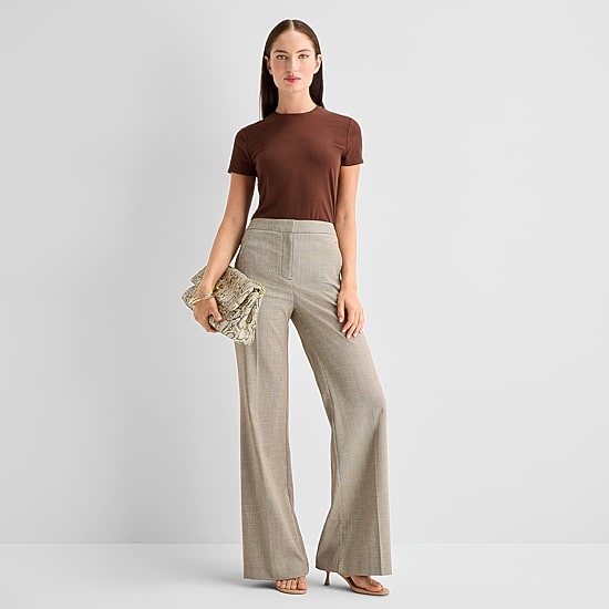 Worthington Womens Fit and Flare Pant