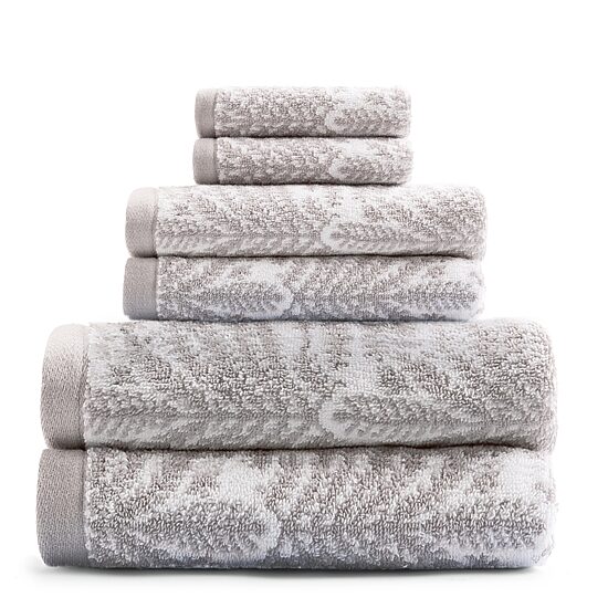 Liz Claiborne Signature Sprigs Plush Bath Towel