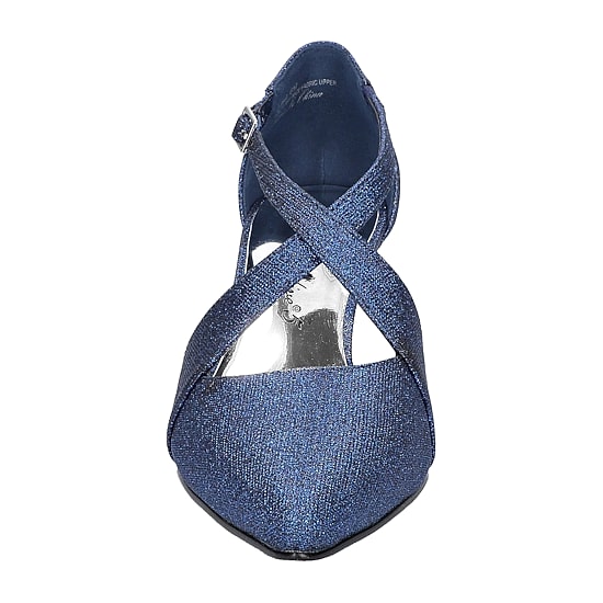Easy Street Elegance Womens Round Closed Toe Block Heel Pumps