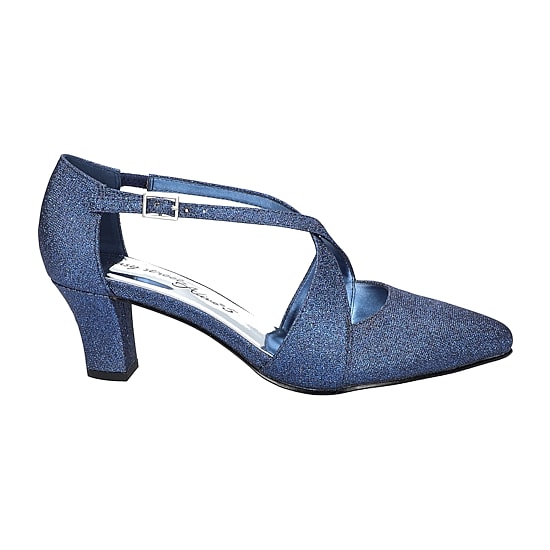 Easy Street Elegance Womens Round Closed Toe Block Heel Pumps