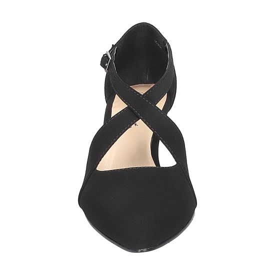 Easy Street Elegance Womens Round Closed Toe Block Heel Pumps