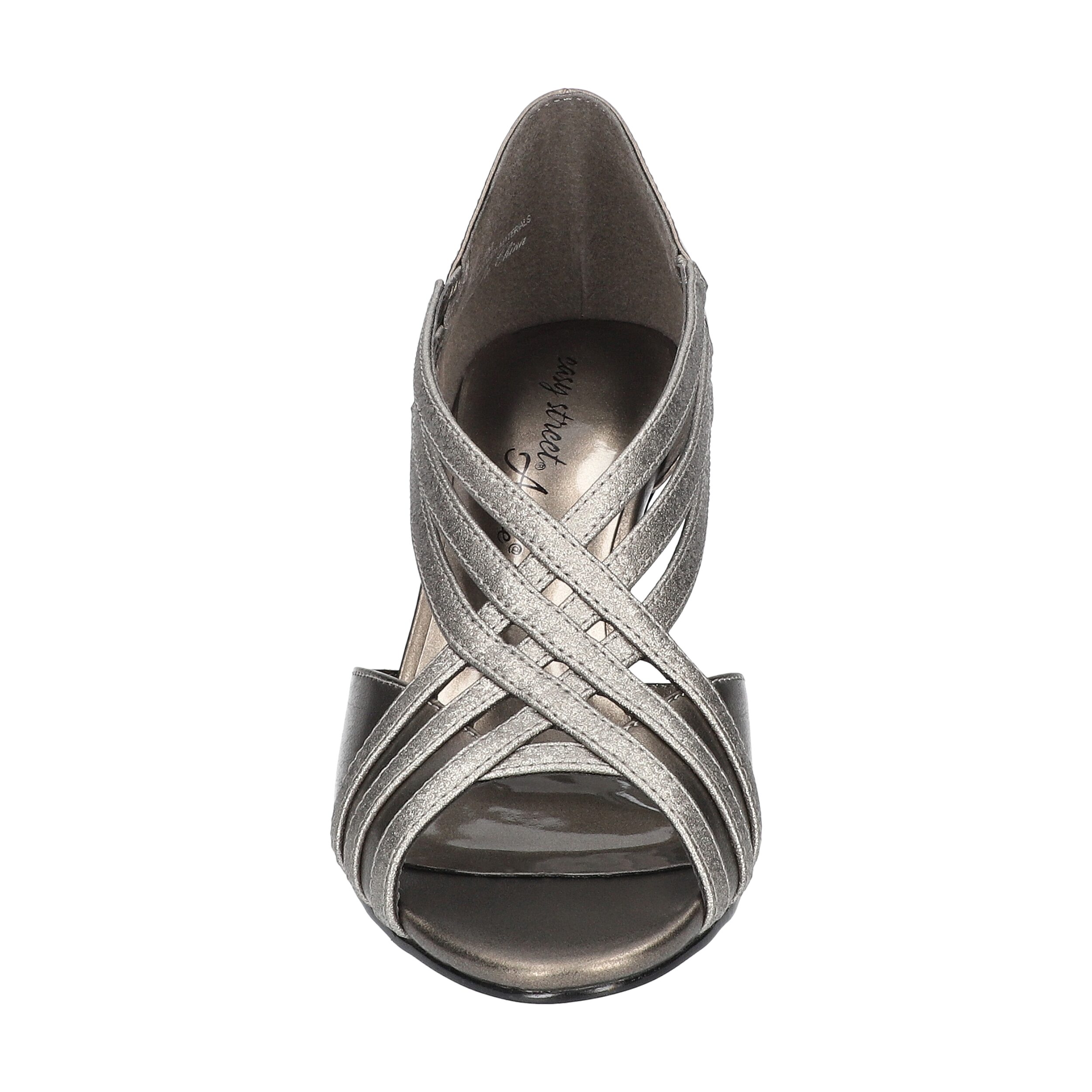 Easy Street Oceana Womens Round Open Toe Stiletto Heel Pumps