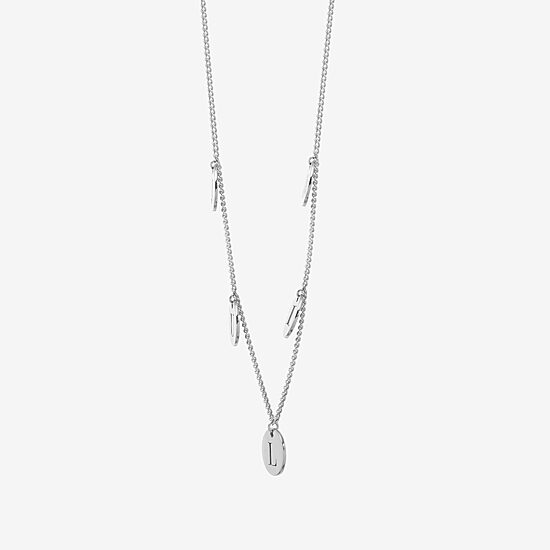 Womens Sterling Silver 16 Inch Name Necklace