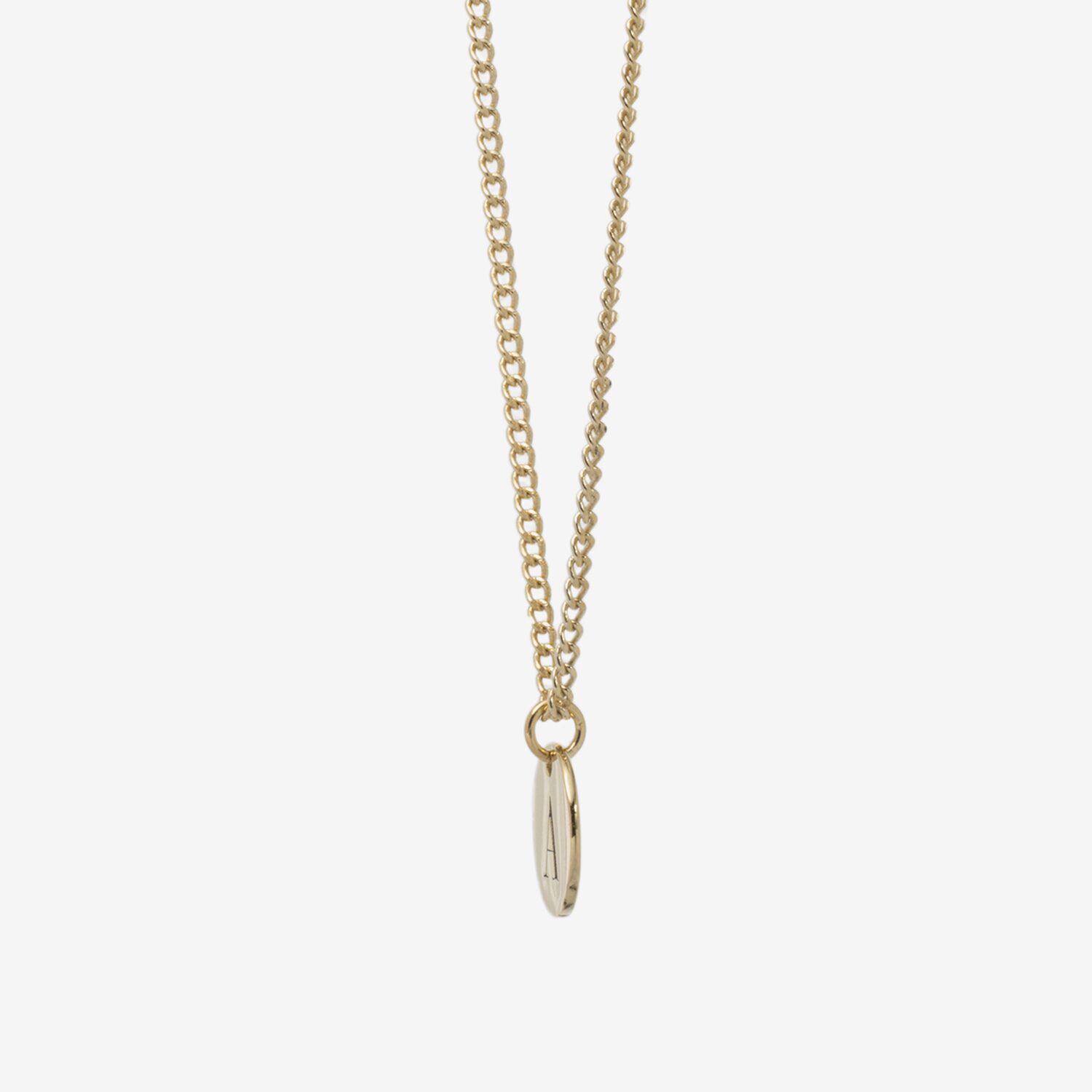 Womens 14K Gold Over Silver Inch Name Necklace