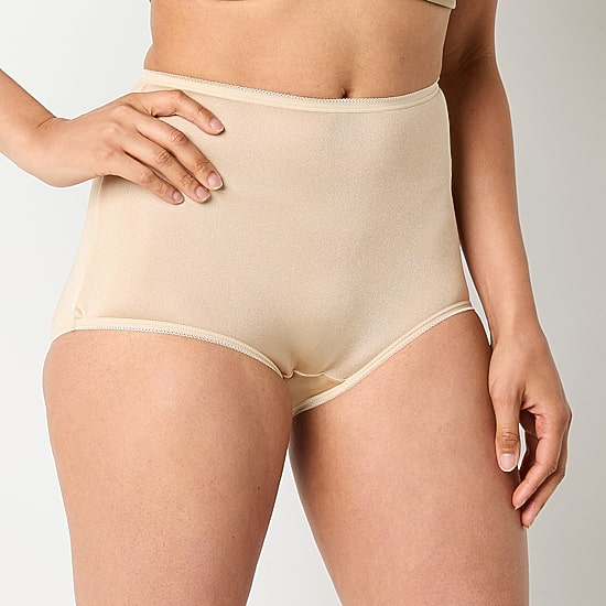 Underscore Nylon Womens 3 Pack Brief Panty