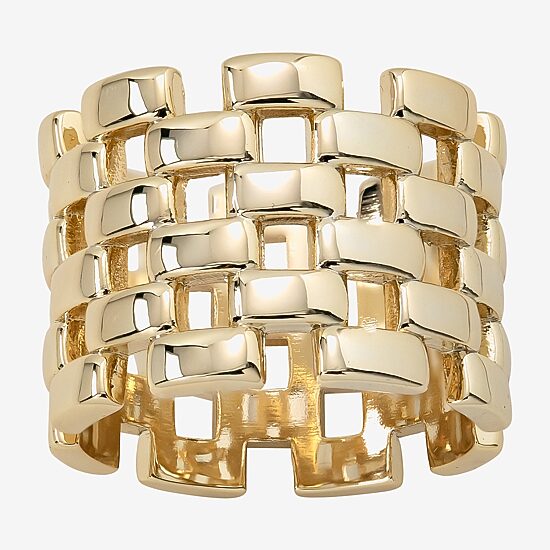 Sparkle Allure Watch Strap Womens 16MM 14K Gold Over Brass Band