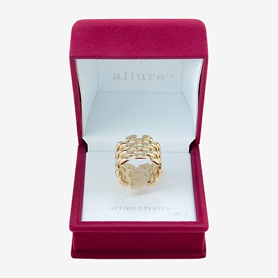 Sparkle Allure Watch Strap Womens 16MM 14K Gold Over Brass Band