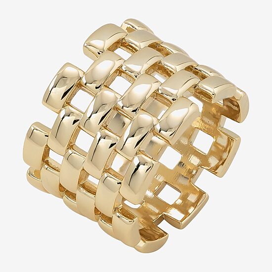 Sparkle Allure Watch Strap Womens 16MM 14K Gold Over Brass Band
