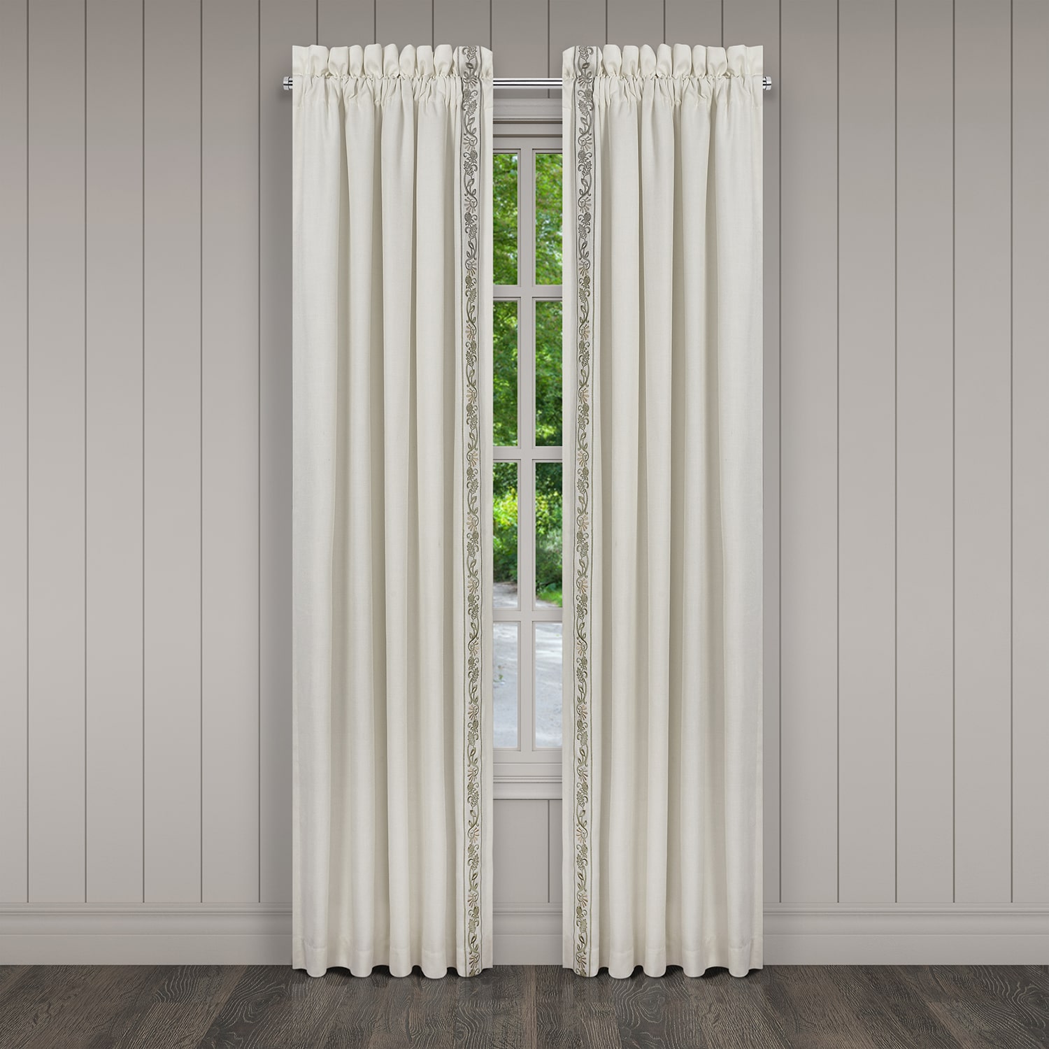 Queen Street Flaire Rod Pocket Blackout Set of 2 Curtain Panel