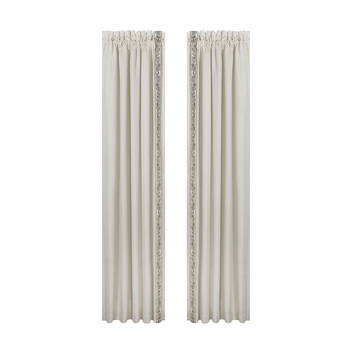 Queen Street Flaire Rod Pocket Blackout Set of 2 Curtain Panel