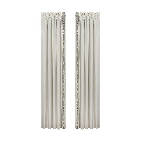 Queen Street Flaire Rod Pocket Blackout Set of 2 Curtain Panel