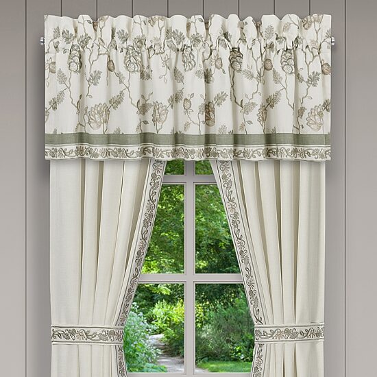 Queen Street Flaire Rod Pocket Tailored Valance