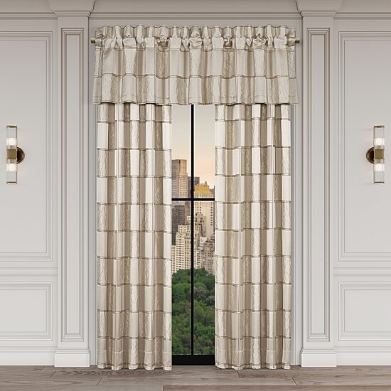 Queen Street Benton Flax Rod Pocket Blackout Set of 2 Curtain Panel