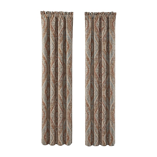 Queen Street Jefferson Rod Pocket Blackout Set of 2 Curtain Panel