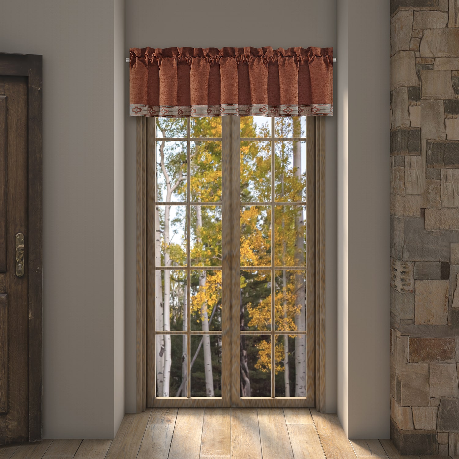 Queen Street Jefferson Rod Pocket Tailored Valance