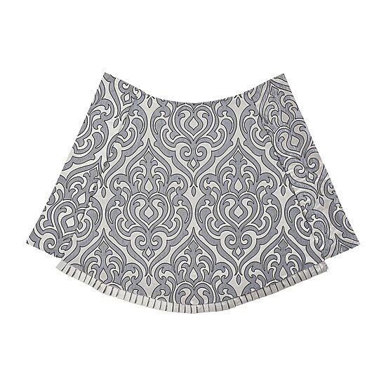 Queen Street Bylthe Pewter Rod Pocket Waterfall Valance