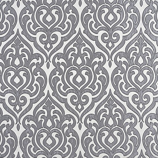 Queen Street Bylthe Pewter Rod Pocket Waterfall Valance