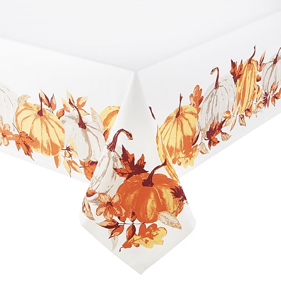 Linden Street Woodland Spice Pumpkin Tablecloths