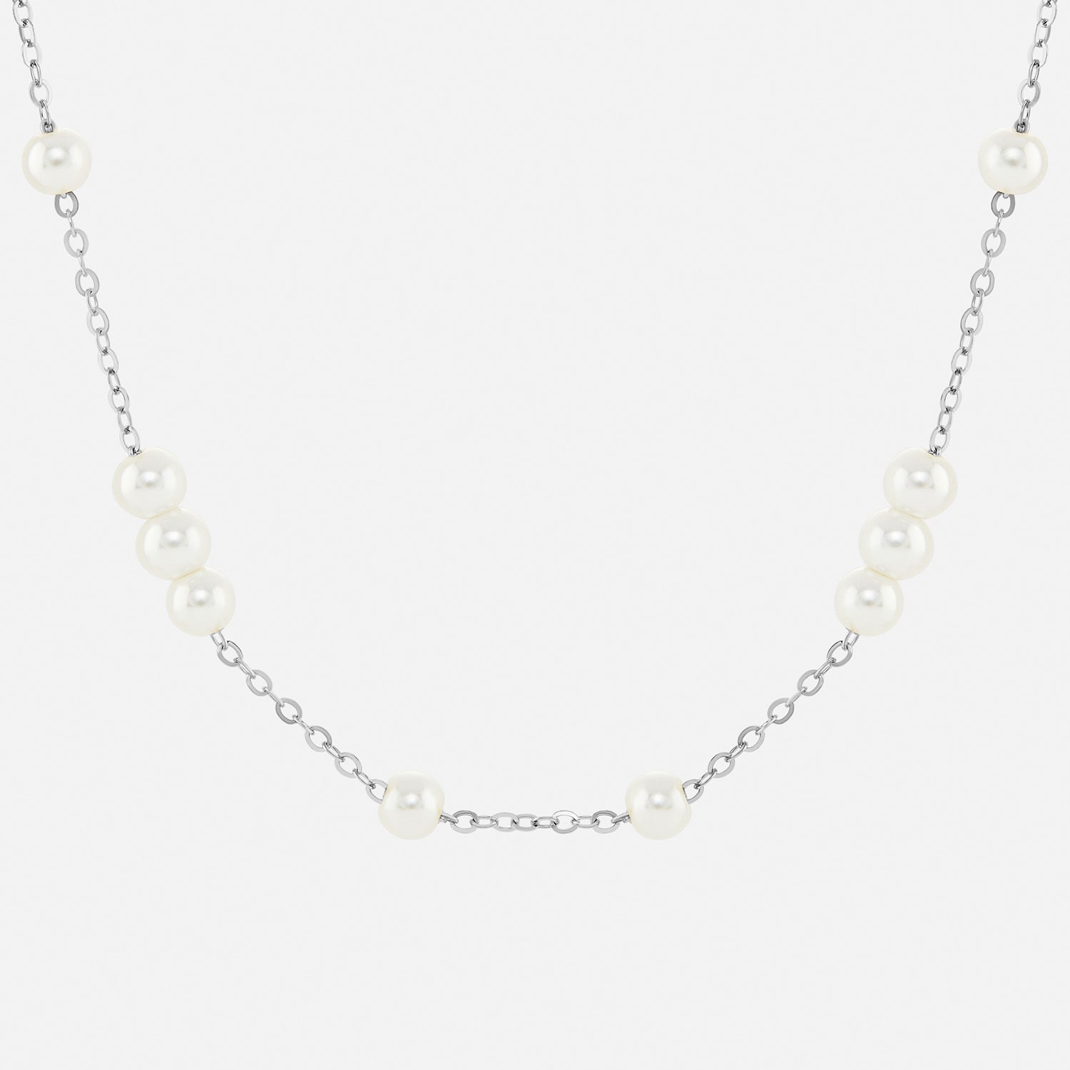 Silver Reflections Womens Pure Silver Over Brass 18 Inch Cable Chain Necklace