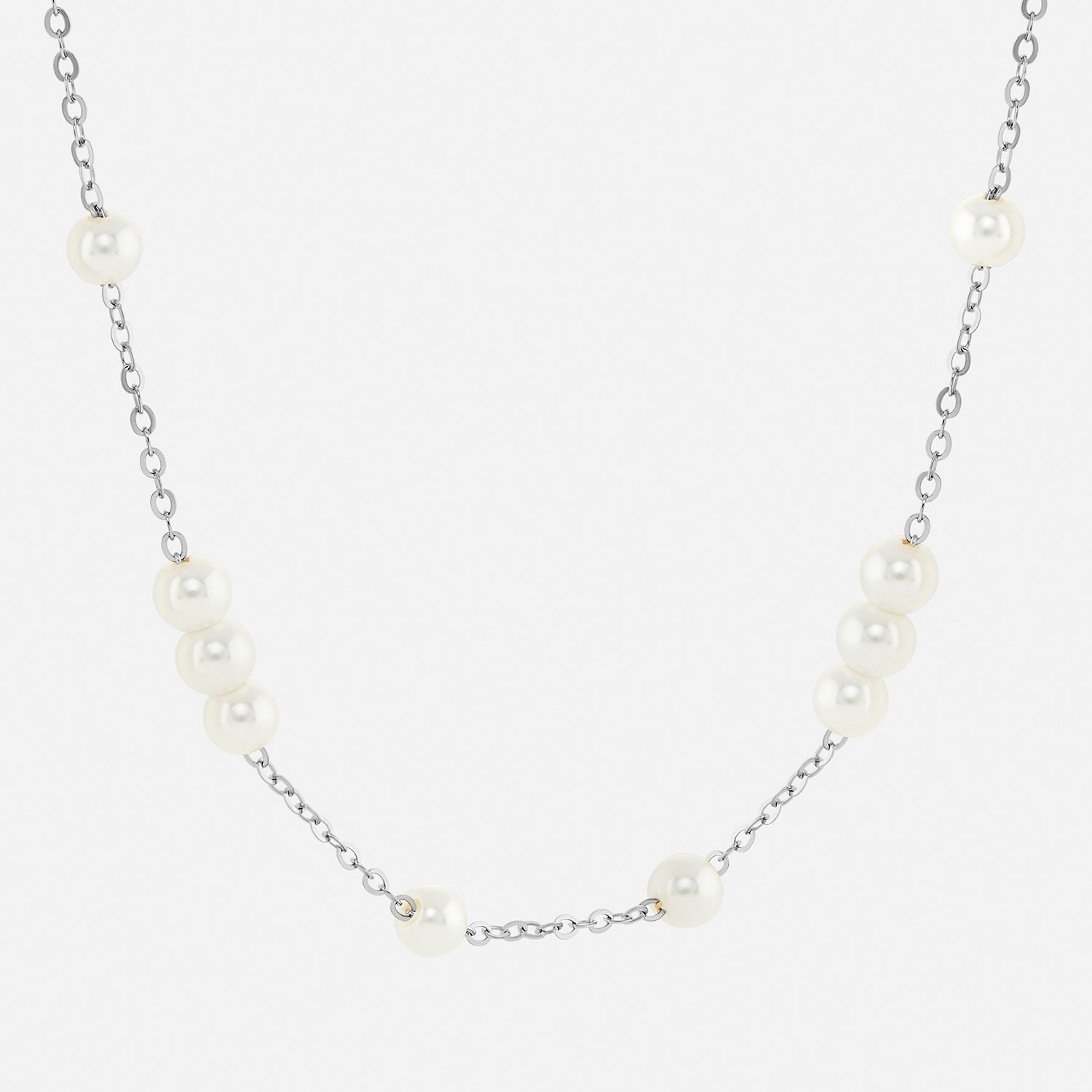 Silver Reflections Womens Pure Silver Over Brass 18 Inch Cable Chain Necklace