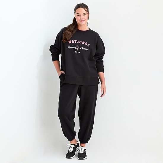 Xersion Womens Super Soft Fleece Jogger Plus
