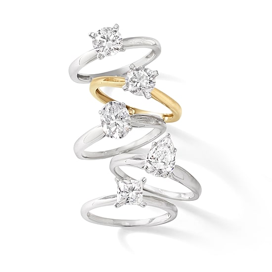 1 CT. Lab-Grown (G / VS2)  Diamond Radiant-cut Solitaire Engagement Ring in 10K Gold