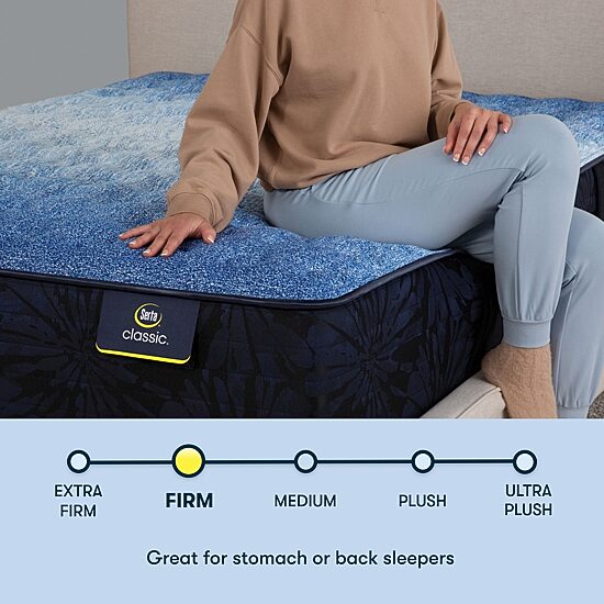 Serta Classic Exclusive 13" Firm Tight Top - Mattress + Adustable Base