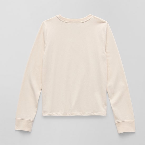 Thereabouts Little & Big Kid Girls Crew Neck Long Sleeve Regular Fit Graphic T-Shirt