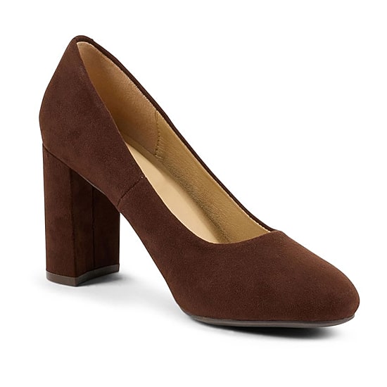 CL by Laundry Lofty Womens Round Closed Toe Block Heel Pumps