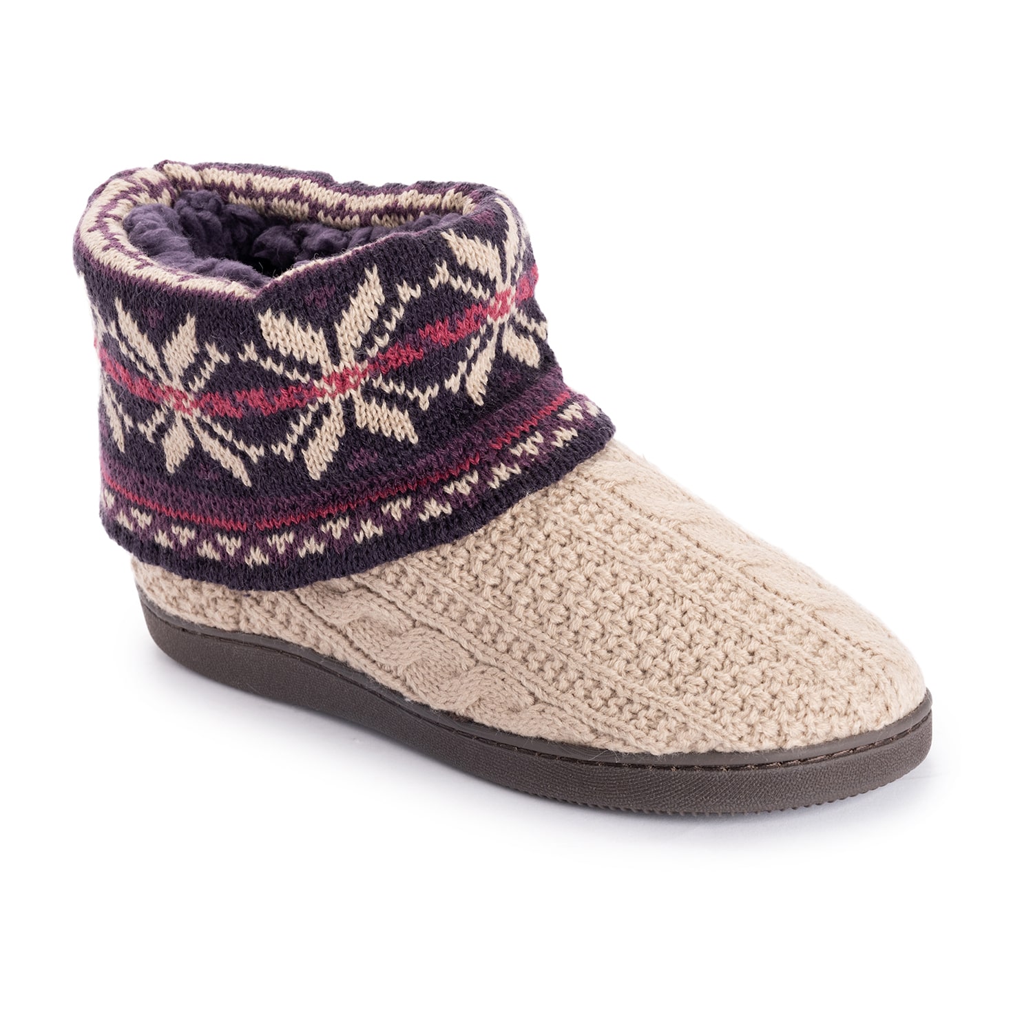 Muk Luks Womens Bootie Slippers