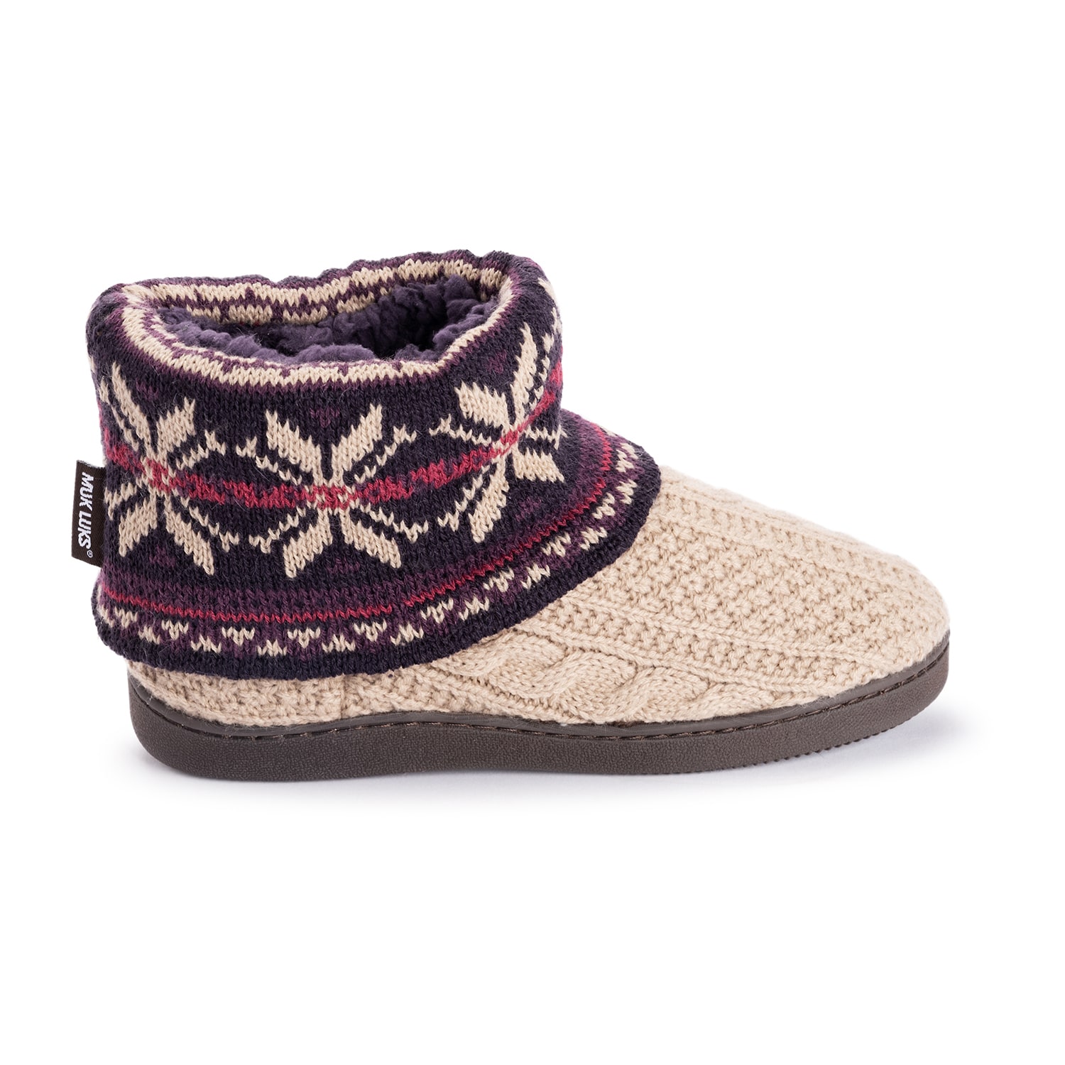 Muk Luks Womens Bootie Slippers