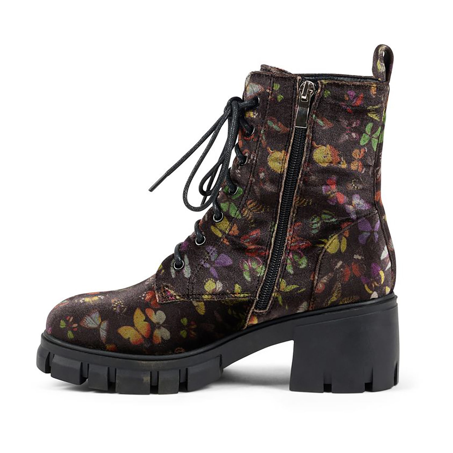 Dirty Laundry Womens Newz Chunky Heel Cushioned Combat Boots
