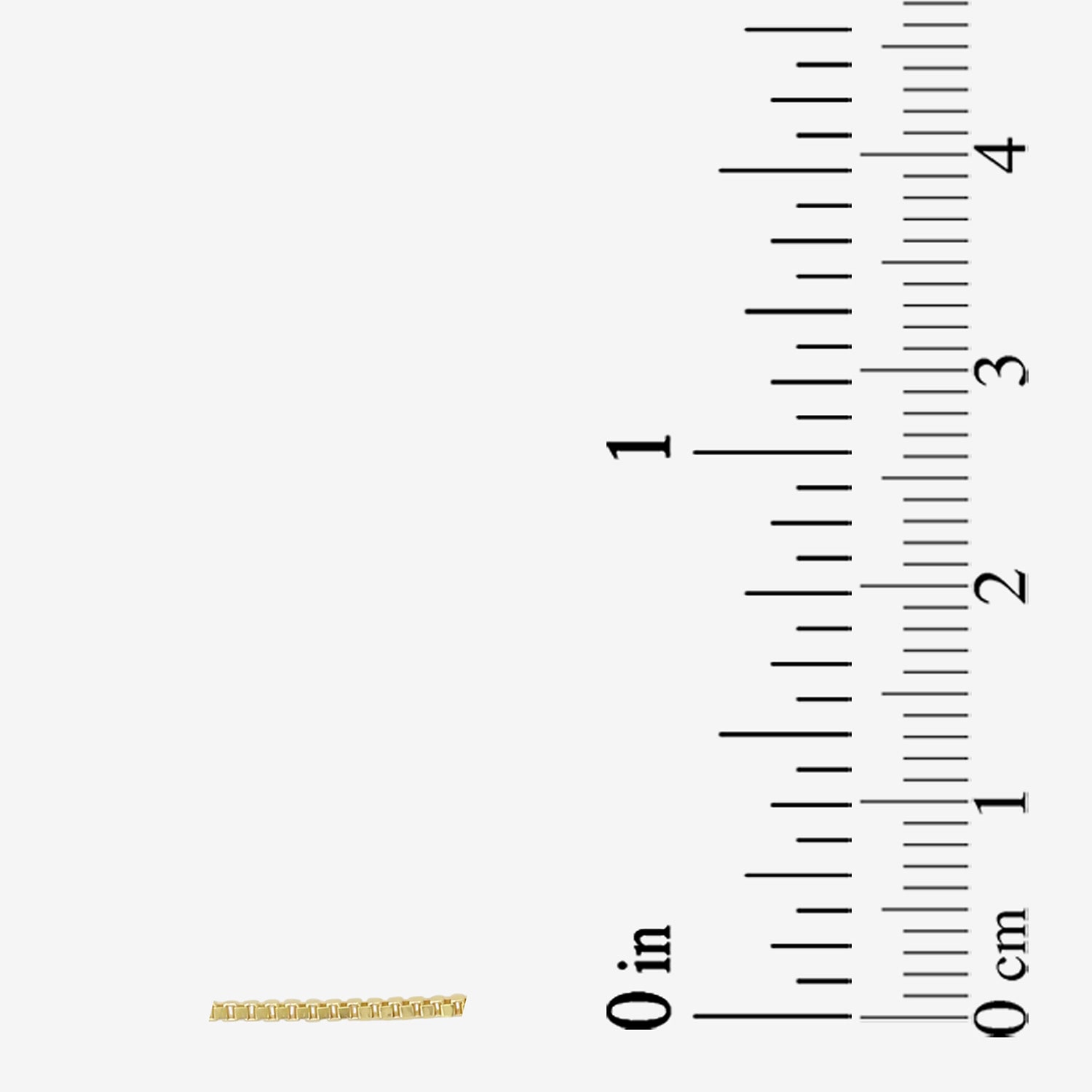 Womens 10K Gold 22 Inch Box Chain Necklace