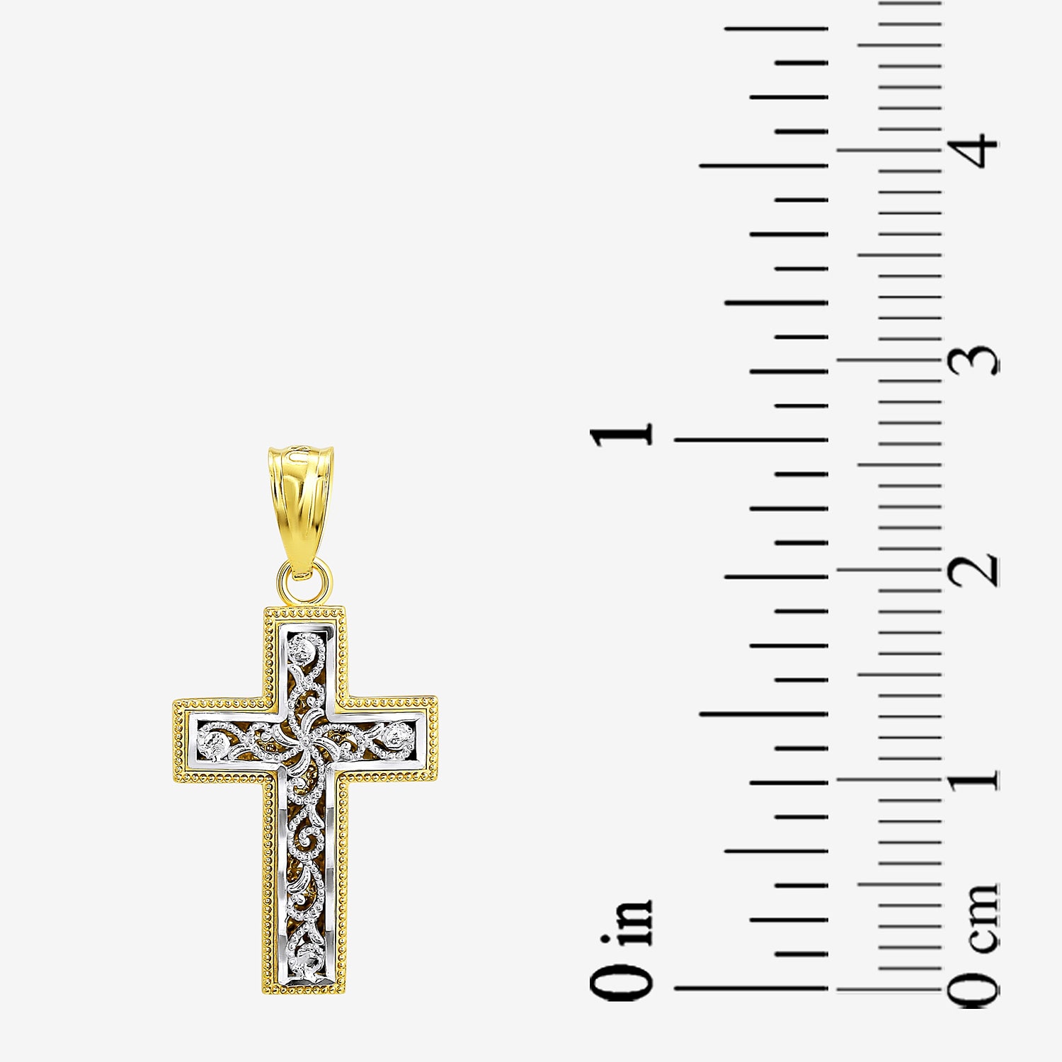 Religious Jewelry Cross! Womens 10K Gold Cross Pendant