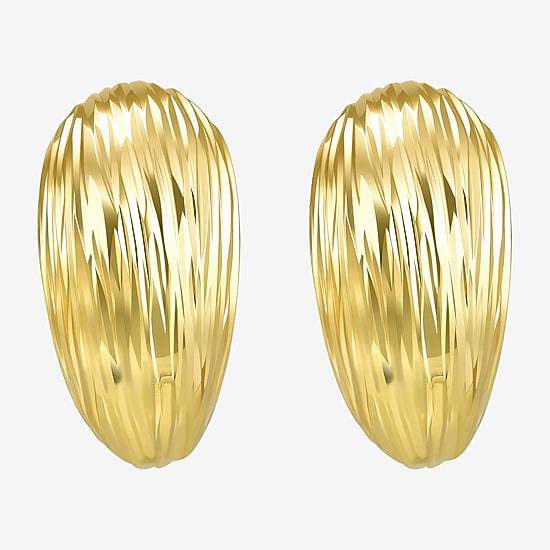 Made in Italy 10K Gold 12mm Stud Earrings