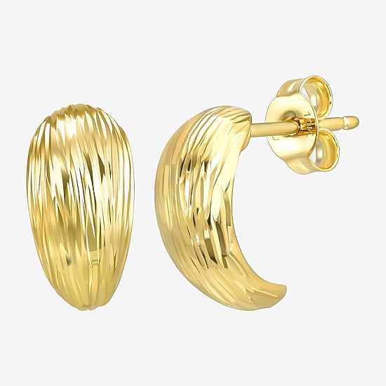Made in Italy 10K Gold 12mm Stud Earrings