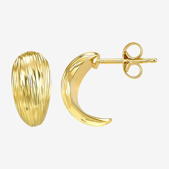 Made in Italy 10K Gold 12mm Stud Earrings