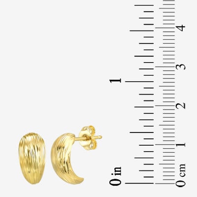 Made in Italy 10K Gold 12mm Stud Earrings